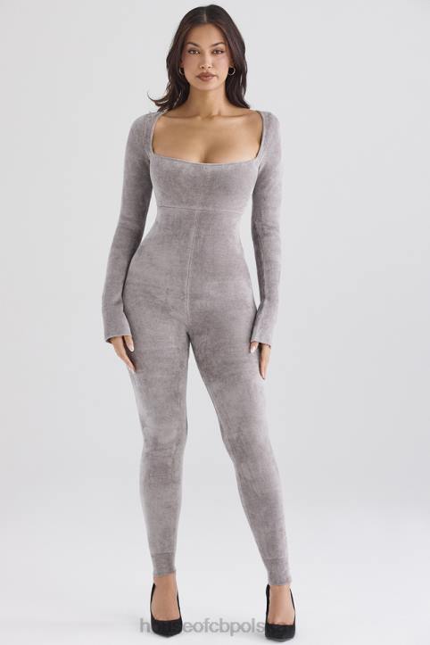 House of CB Kombinezon z Grubej Szenili Isis Mink Elegancki Stylowy i Modny