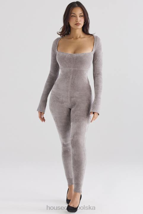 House of CB Kombinezon z Grubej Szenili Isis Mink Elegancki Stylowy i Modny