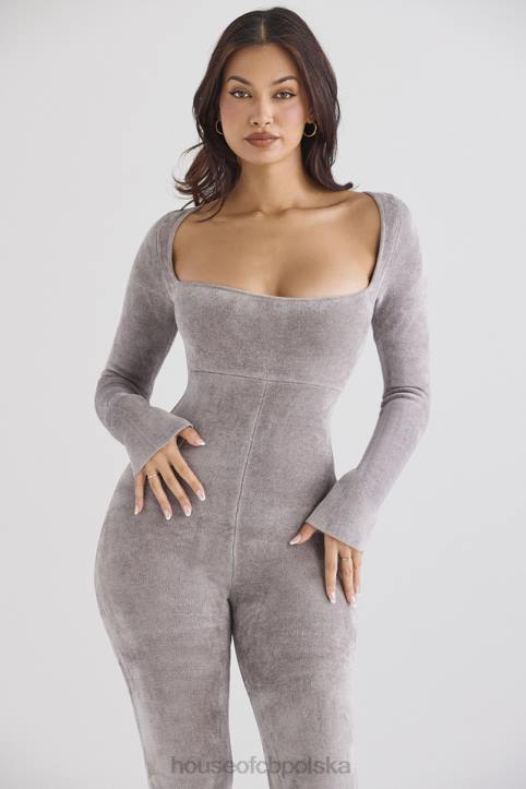 House of CB Kombinezon z Grubej Szenili Isis Mink Elegancki Stylowy i Modny