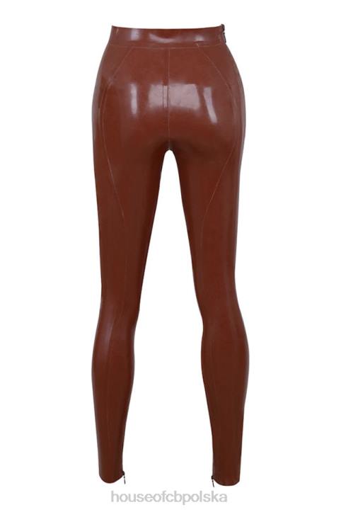 House of CB Wysokie Legginsy Lia Kakao Stylowe i Wygodne