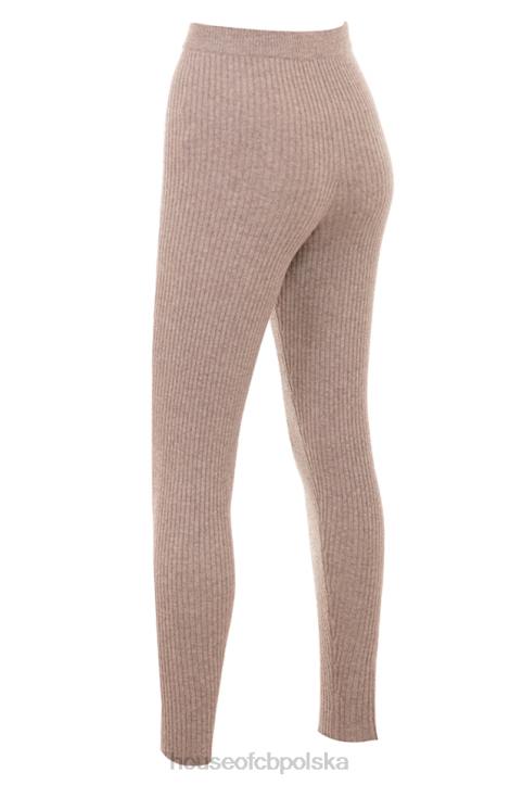 House of CB Legginsy wełniane jęczmienne Rosmina w kolorze beżowym modne i wygodne