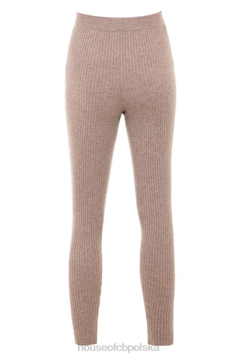 House of CB Legginsy wełniane jęczmienne Rosmina w kolorze beżowym modne i wygodne