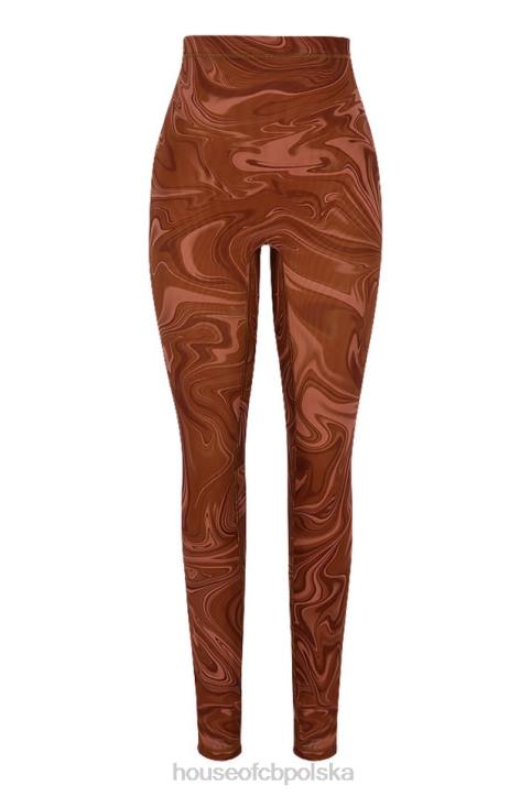 House of CB fioletowe legginsy siateczkowe na każdą okazję