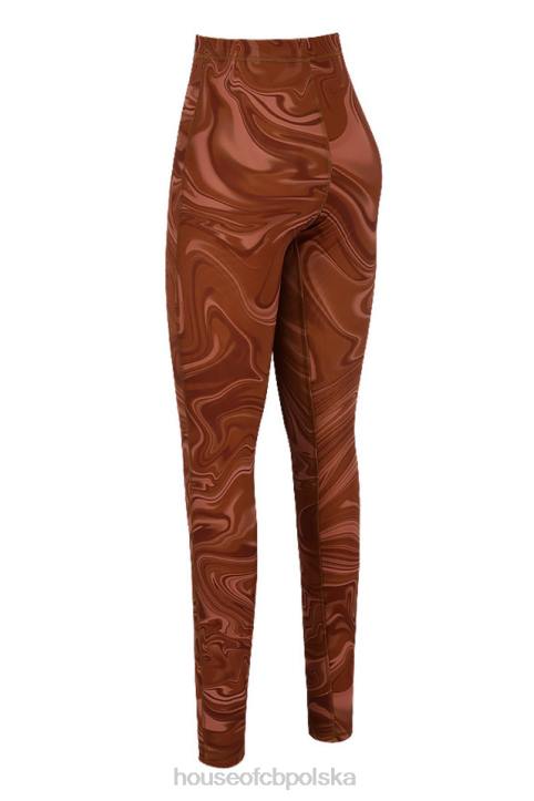 House of CB fioletowe legginsy siateczkowe na każdą okazję