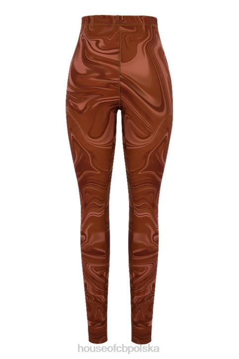 House of CB fioletowe legginsy siateczkowe na każdą okazję