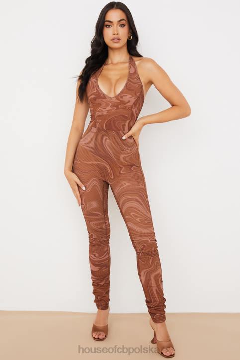 House of CB fioletowe legginsy siateczkowe na każdą okazję