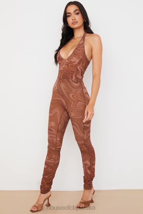 House of CB fioletowe legginsy siateczkowe na każdą okazję