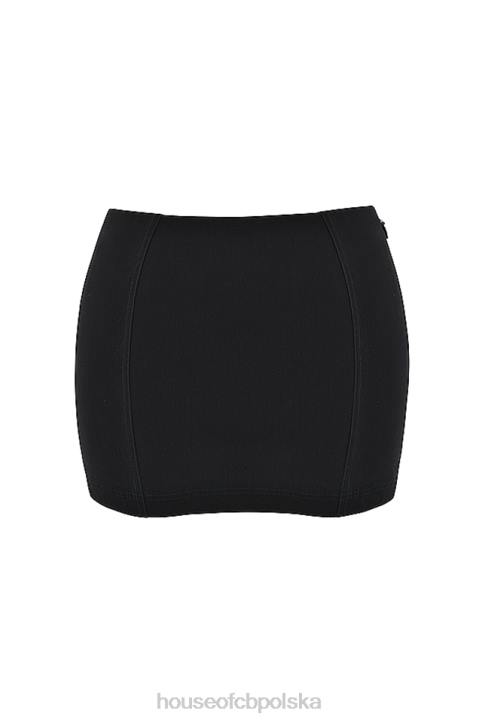 House of CB Czarna mini spódniczka Nisha stylowa modna i elegancka