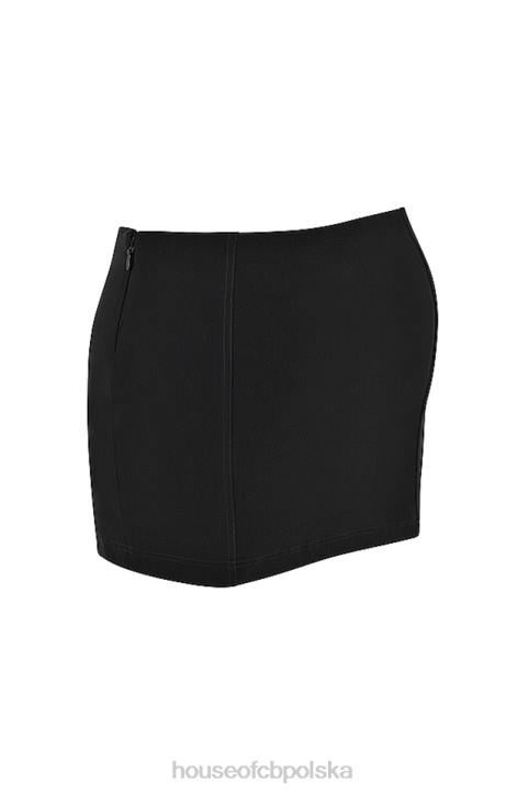 House of CB Czarna mini spódniczka Nisha stylowa modna i elegancka