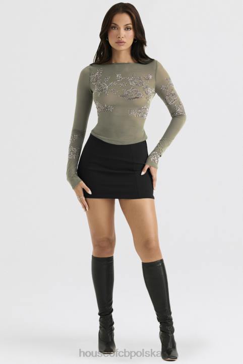 House of CB Czarna mini spódniczka Nisha stylowa modna i elegancka