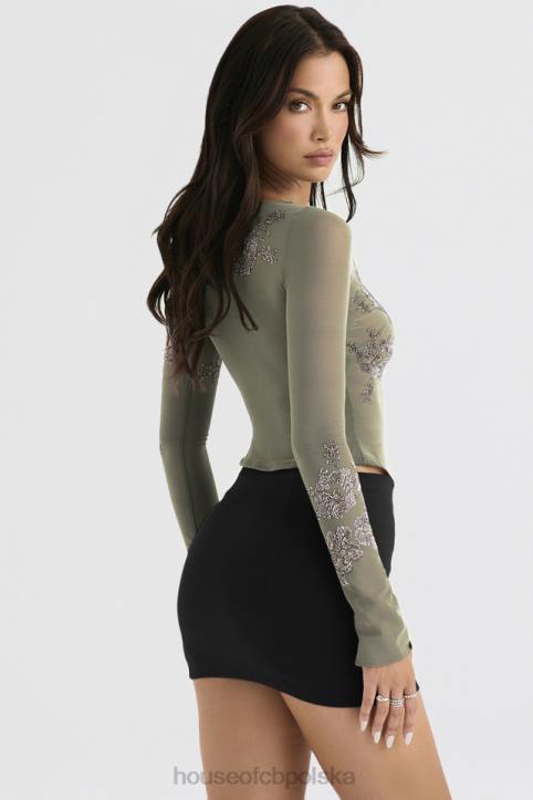 House of CB Czarna mini spódniczka Nisha stylowa modna i elegancka