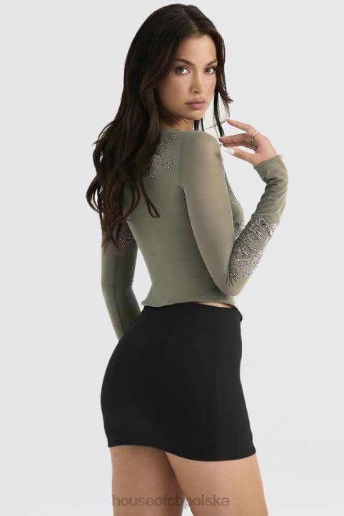House of CB Czarna mini spódniczka Nisha stylowa modna i elegancka