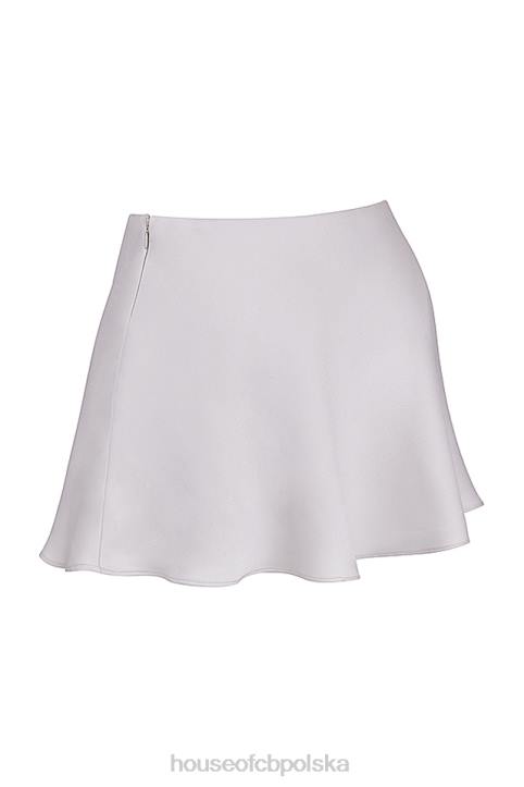 House of CB Malala mini spódniczka złamana biel modna stylowa odzież