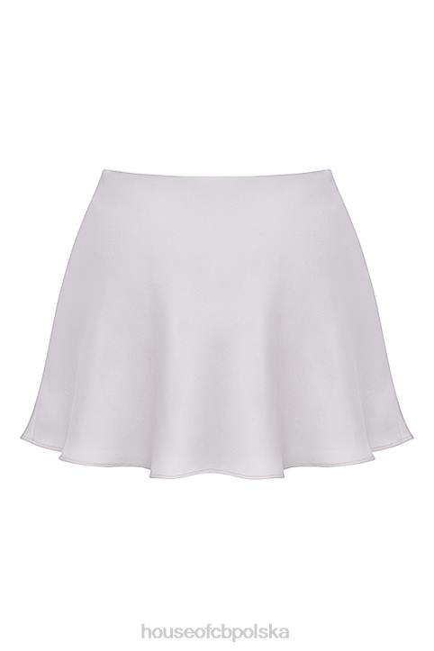 House of CB Malala mini spódniczka złamana biel modna stylowa odzież