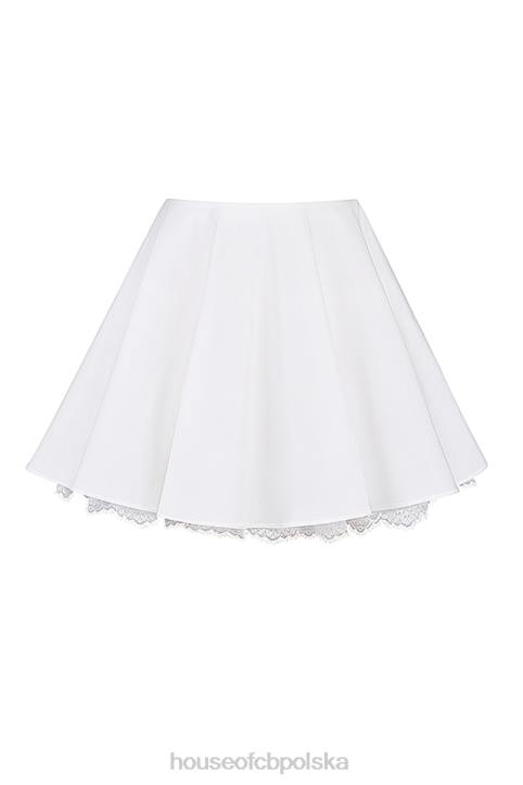 House of CB Minispódniczka Nahla z białą kokardką modna i stylowa