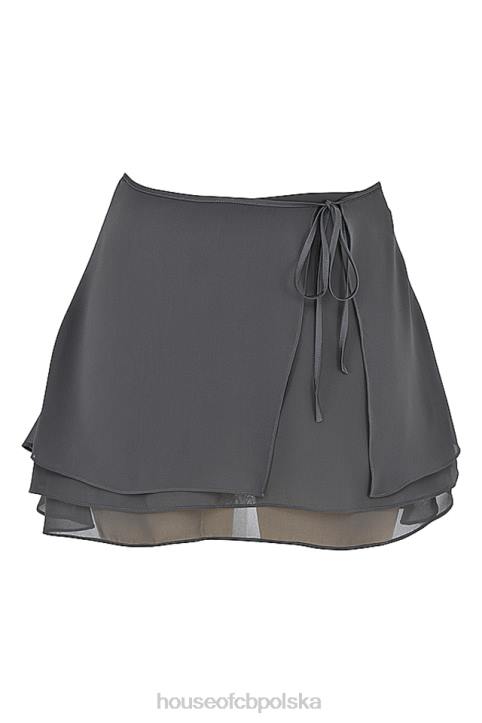 House of CB Zwiewna Mini Spódnica Clarice Shadow Trendy Modne Odzież