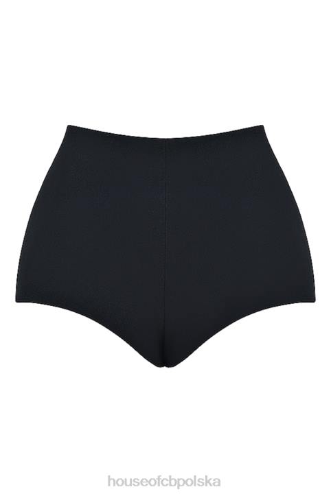 Tahni Czarne Spodenki z Wysokim Stanem Stylowe i Eleganckie