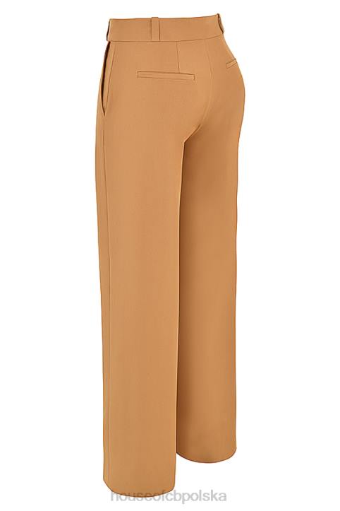 House of CB Cameron Caramel luźne dopasowane spodnie trendy stylowe odzież