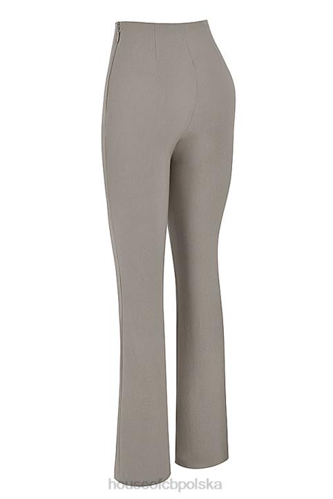 House of CB Laurel spodnie z wysokim stanem dymne modne stylowe