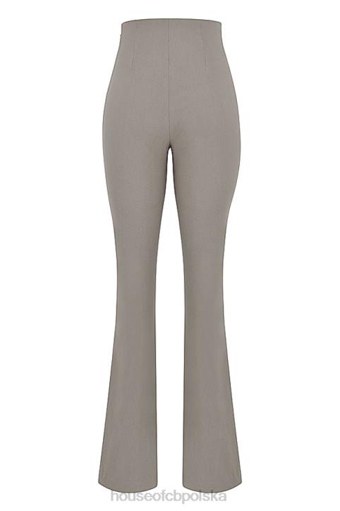 House of CB Laurel spodnie z wysokim stanem dymne modne stylowe