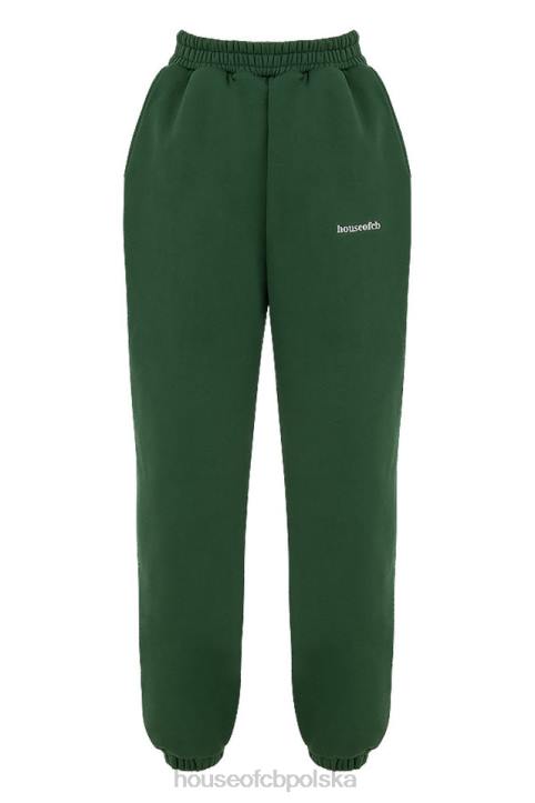 House of CB Spodnie do joggingu chmurna zieleń modna odzież sportowa