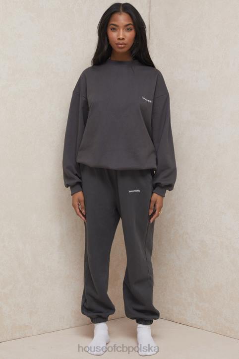 House of CB Polarowe Spodnie do Joggingu Sky Black Komfort i Styl