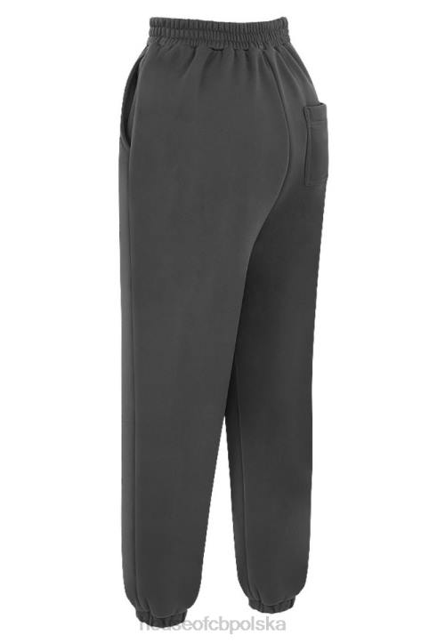 House of CB Polarowe Spodnie do Joggingu Sky Black Komfort i Styl