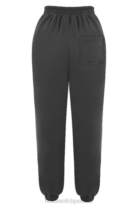 House of CB Polarowe Spodnie do Joggingu Sky Black Komfort i Styl