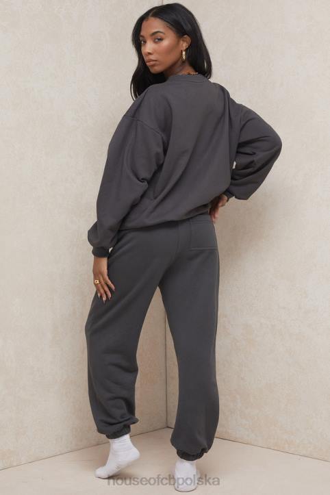 House of CB Polarowe Spodnie do Joggingu Sky Black Komfort i Styl