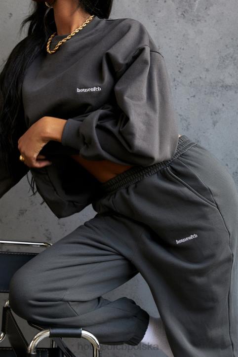 House of CB Polarowe Spodnie do Joggingu Sky Black Komfort i Styl
