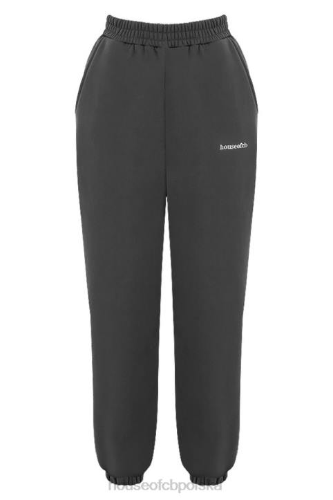 House of CB Polarowe Spodnie do Joggingu Sky Black Komfort i Styl