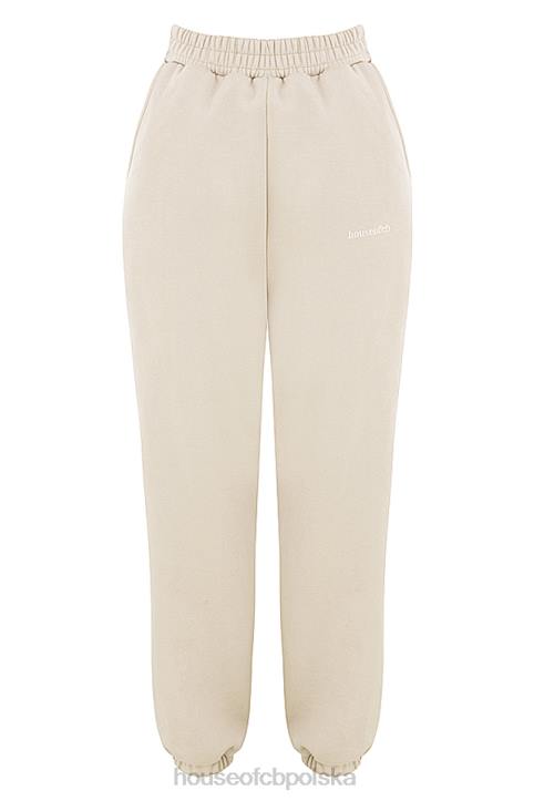 House of CB Polarowe Spodnie do Joggingu Sky Oatmeal Komfort i Styl