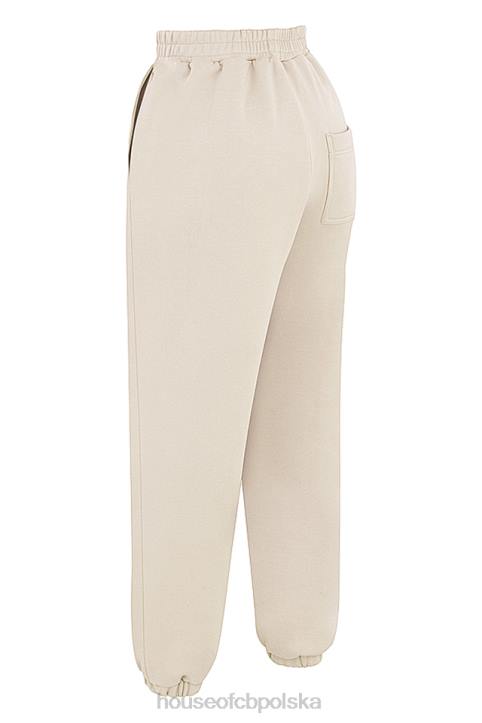 House of CB Polarowe Spodnie do Joggingu Sky Oatmeal Komfort i Styl