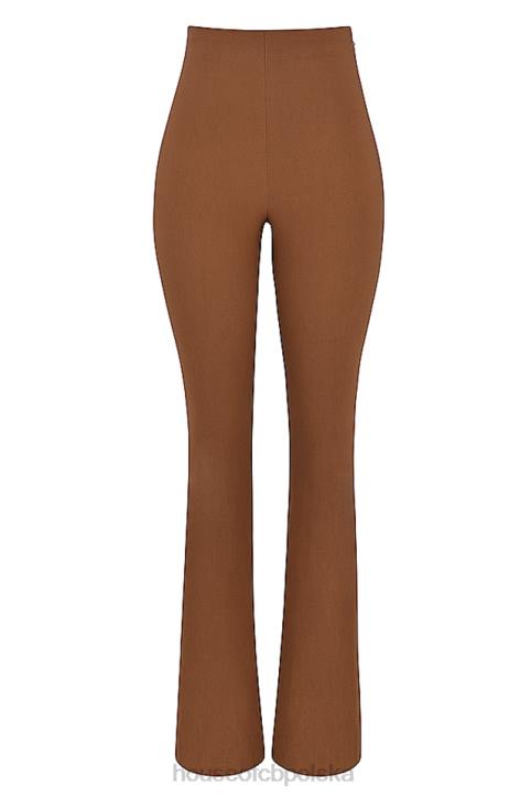 House of CB Spodnie z wysokim stanem laurowe modne i eleganckie
