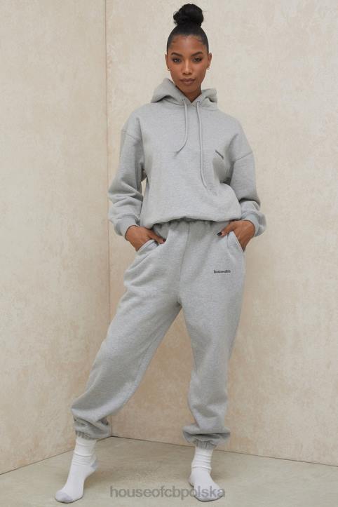 House of CB Szare Spodnie do Joggingu Polarowe Komfort i Styl