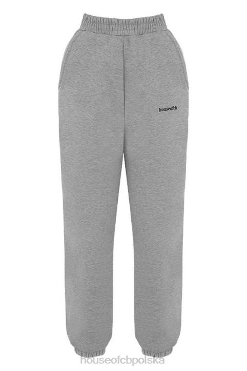 House of CB Szare Spodnie do Joggingu Polarowe Komfort i Styl