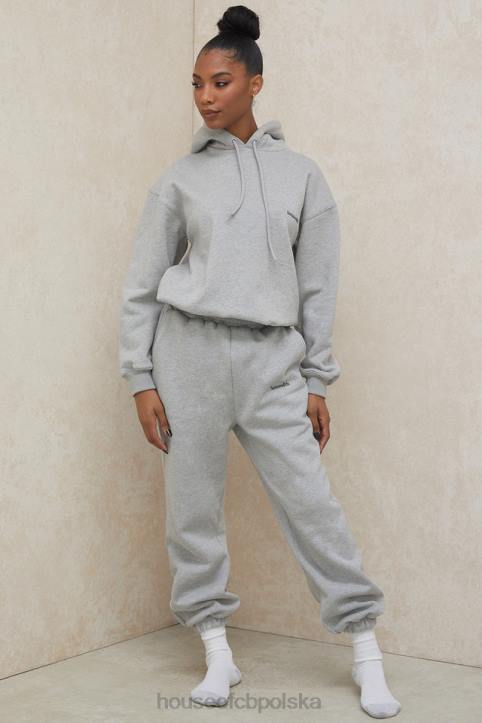 House of CB Szare Spodnie do Joggingu Polarowe Komfort i Styl