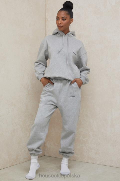 House of CB Szare Spodnie do Joggingu Polarowe Komfort i Styl