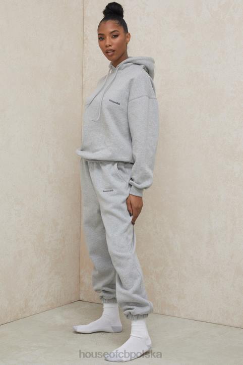 House of CB Szare Spodnie do Joggingu Polarowe Komfort i Styl