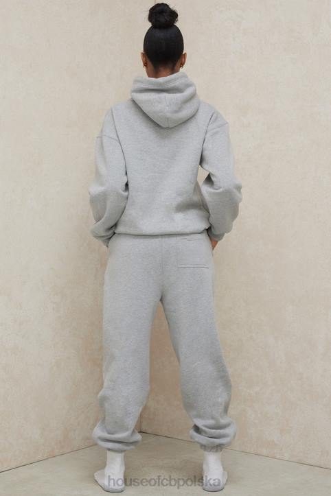 House of CB Szare Spodnie do Joggingu Polarowe Komfort i Styl