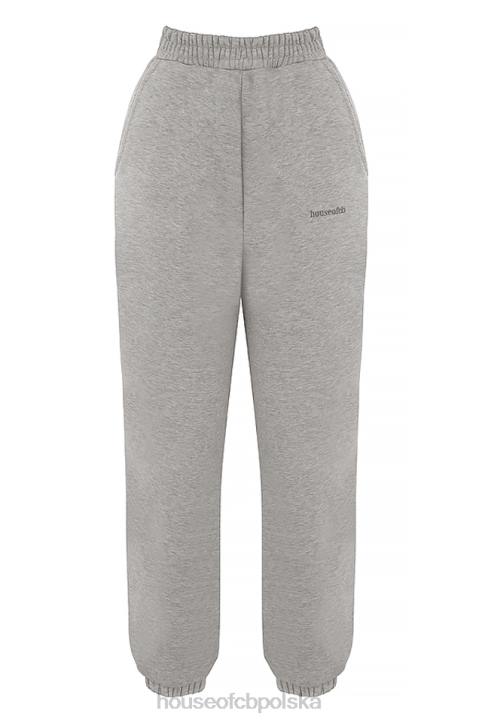House of CB jasnoszare spodnie joggingowe polarowe komfort i styl