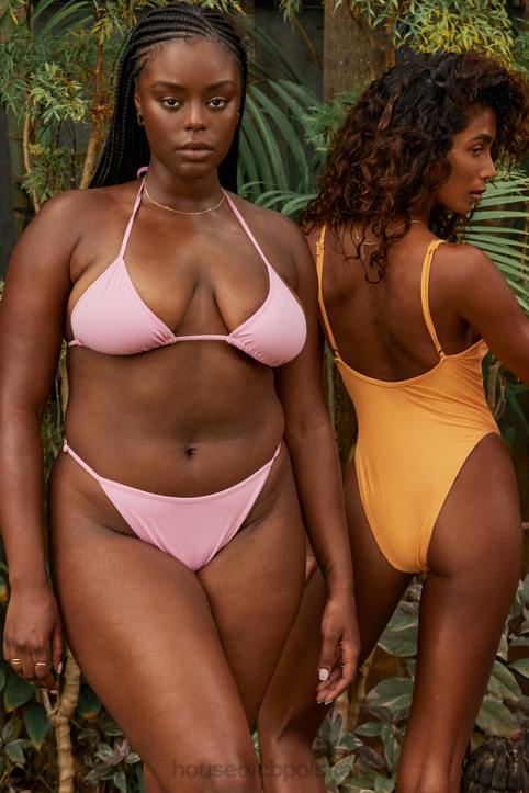House of CB Stringi Bikini Lazurowy Kwiat Stylowy Komfort
