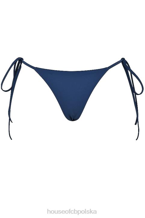 House of CB Dół bikini wiązany głęboki błękit Santorini modny styl
