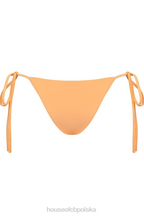 House of CB Jasnopomarańczowy dół bikini wiązany na santorini stylowy i wygodny