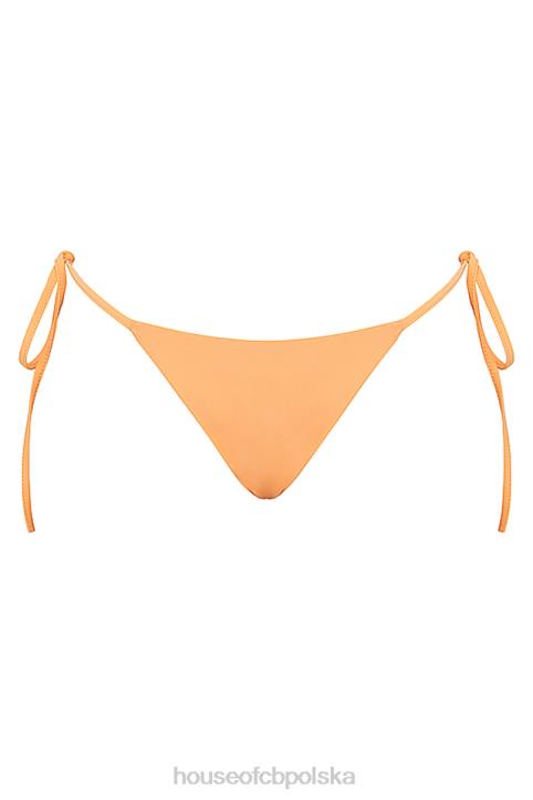 House of CB Jasnopomarańczowy dół bikini wiązany na santorini stylowy i wygodny