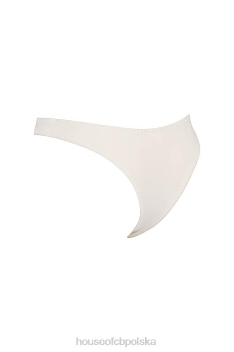 House of CB Waniliowy bikini z wysokim stanem Capri 4PND1171 modna odzież plażowa