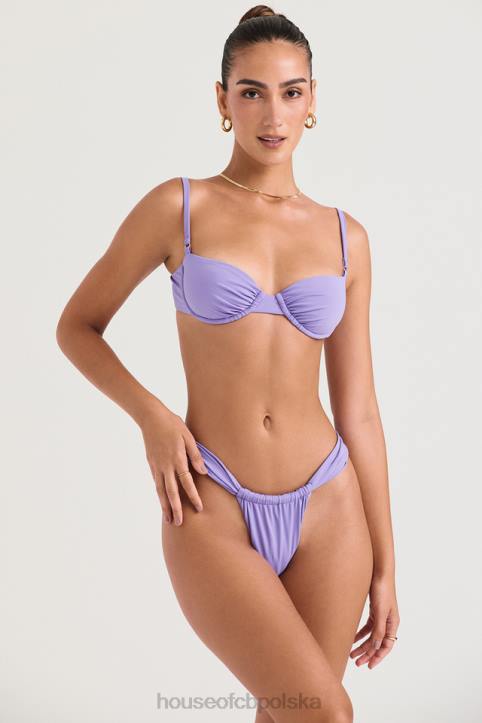 House of CB Fioletowa bikini na fiszbinach Monako stylowy i seksowny