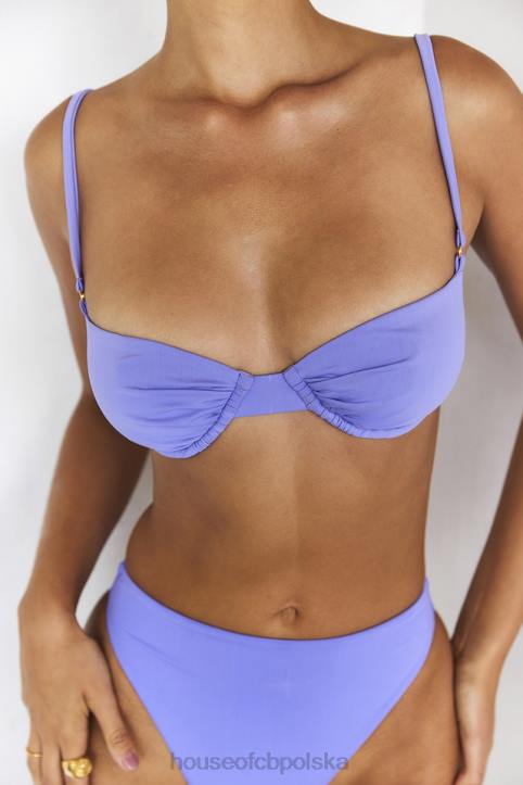 House of CB Fioletowa bikini na fiszbinach Monako stylowy i seksowny