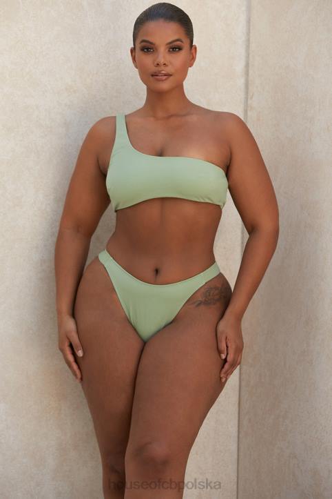House of CB Antonio Sage bikini na jedno ramię elegancki styl modny kolor