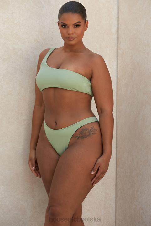 House of CB Antonio Sage bikini na jedno ramię elegancki styl modny kolor